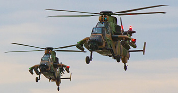 Australian Army Eurocopter Tiger ARH helicopters