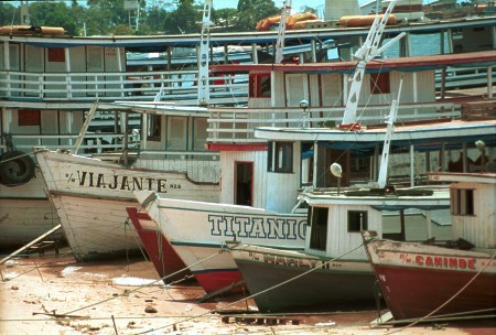 Riverboats. Santarem. Amazon River, Brazil