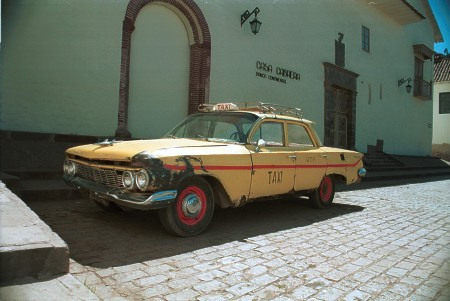 Taxi. Cuzco, Peru