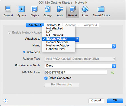 VirtualBox - Network - Bridged